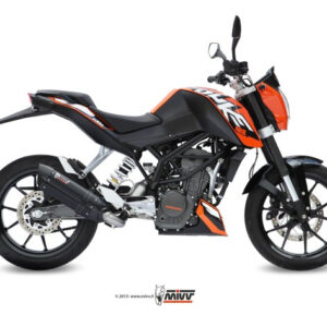 Mivv Full system 1x1 Suono black con tapa carbono KTM 125 Duke 2011-16 / 200 Duke 2012-14