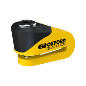 CANDADO DISCO OXFORD QUARTZ XD6 6MM AMARILLO/NEGRO LK207