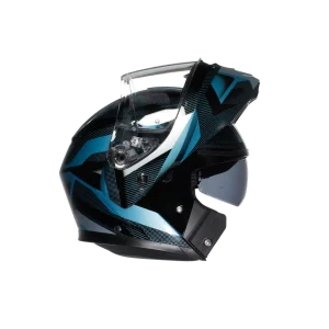 Casco AGV STREETMODULAR E2206 MPLK LEDRO MATT BLACK POWDER BLUE