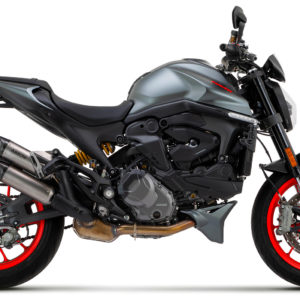 Arrow Kit silenciosos Round-Sil de titanio (alto + bajo) con fondo en carbono 71939PR