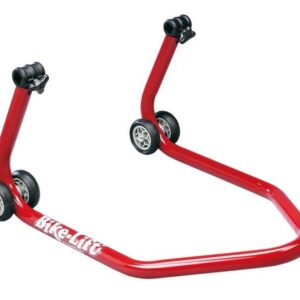 Caballete trasero universal BIKE LIFT rojo con soportes en "V"- RS-17