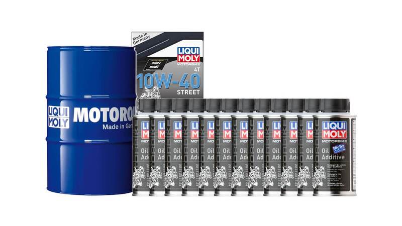 Pack LIQUI MOLY - Aceite de motor HC Sintético 10W-40 (1x Bidón 60L) + Aditivo antifricciones MoS2 (12x Bote 125ml)