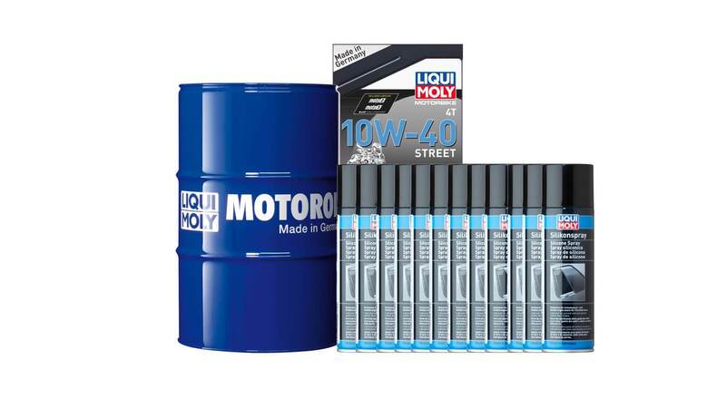 Pack LIQUI MOLY - Aceite de motor HC Sintético 10W-40 (1x Bidón 60L) + Lubricante de silicona (12x Spray 300ml)