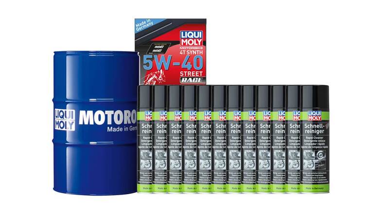 Pack LIQUI MOLY - Aceite de motor Sintético 5W-40 (1x Bidón 60L) + Limpia frenos (12x Spray 500ml)