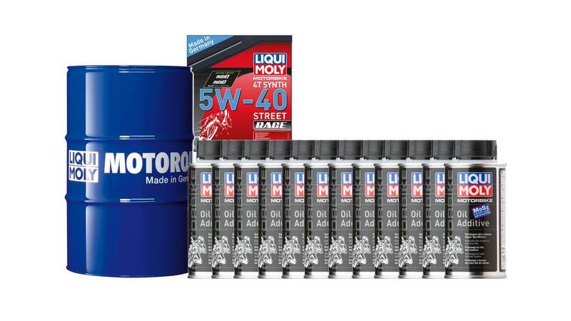 Pack LIQUI MOLY - Aceite de motor Sintético 5W-40 (1x Bidón 60L) + Aditivo antifricciones MoS2 (12x Bote 125ml)