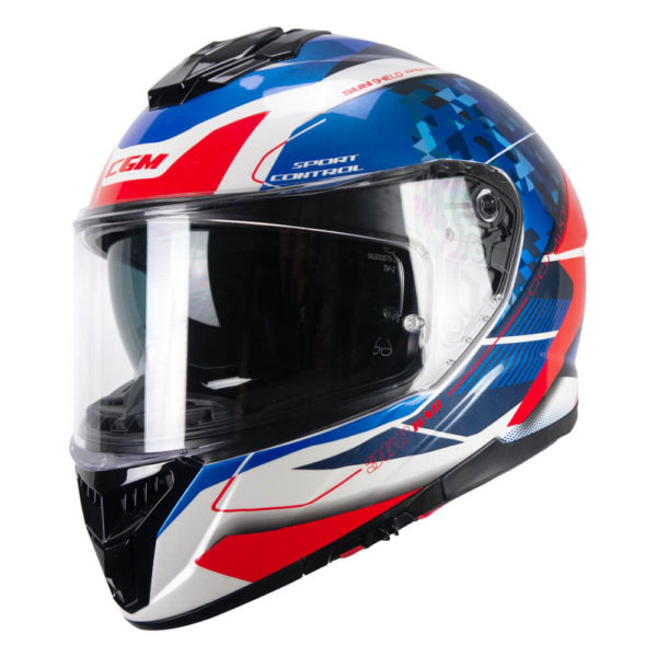 CASCO CGM 360S KAD RACE AZUL ROJO