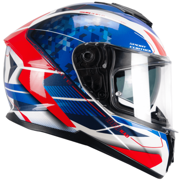 CASCO CGM 360S KAD RACE AZUL ROJO