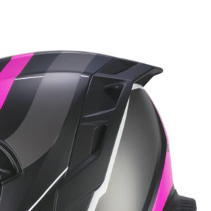 CASCO CGM 363X SHOT RUN NEGRO FUCSIA FLUOR OPACO