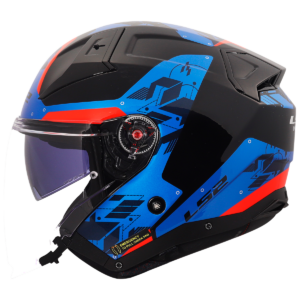CASCO LS2 OF603 INFINITY II NIGHTLINE BLUE RED-06