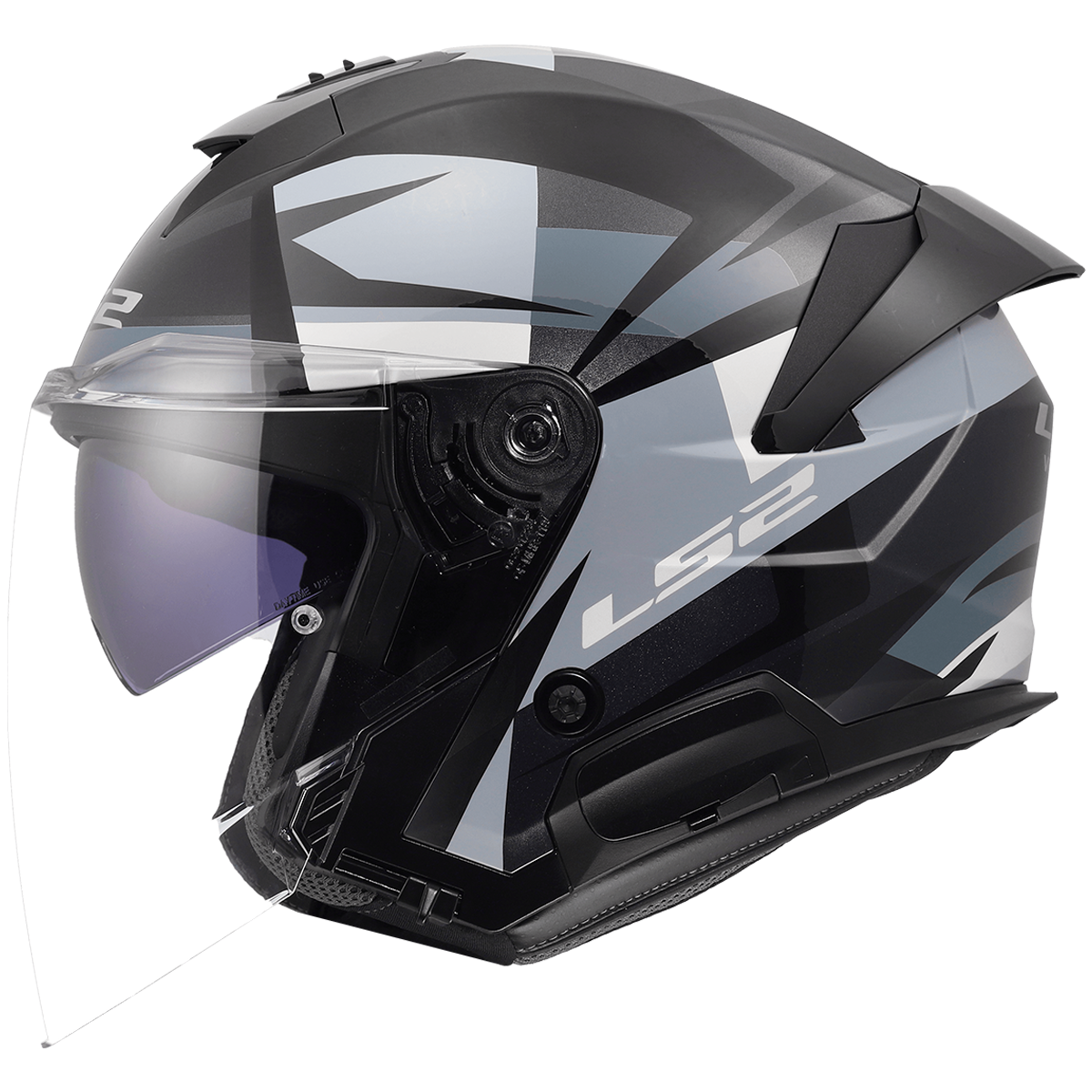 CASCO LS2 OF618 VERSO II VENTUR GREY