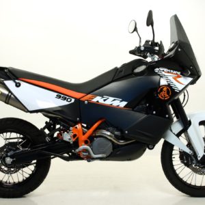 Arrow Silencioso Race-Tech de aluminio (Dcho+Izdo) fondo en carbono 71763AK