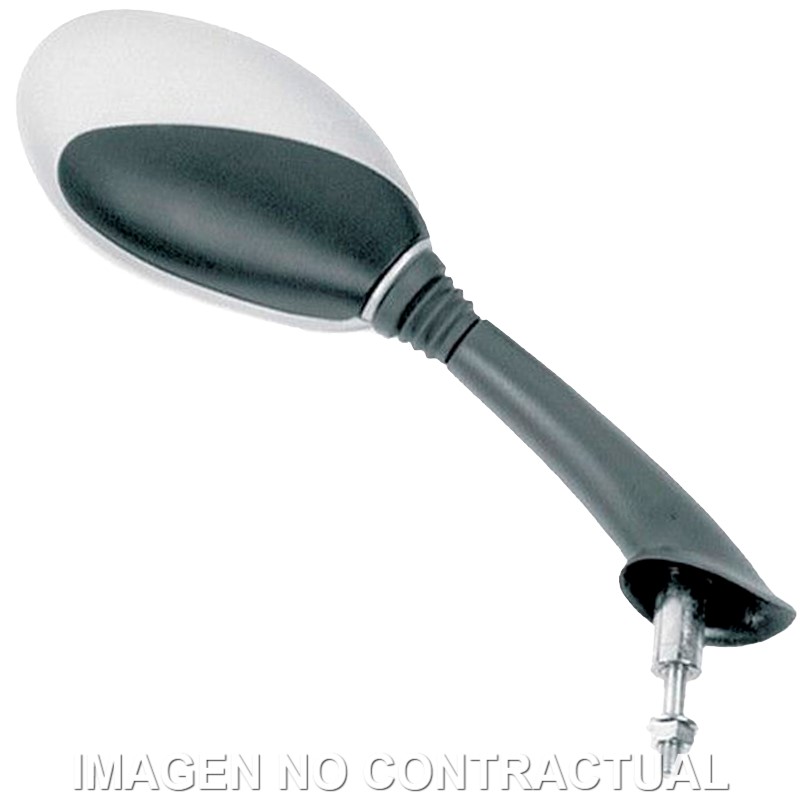 Espejo HERT negro/gris Vespa ET2 50 Derecho