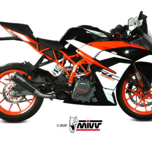 Mivv Slip-On X-M1 black KTM 125/390 Duke / RC 125/390 2017-20