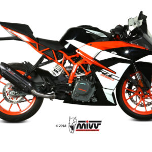 Mivv Slip-On Suono black con tapa carbono KTM 125/390 Duke / RC 125/390 2017-20