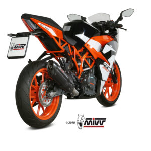 Mivv Slip-On Suono black con tapa carbono KTM 125/390 Duke / RC 125/390 2017-20
