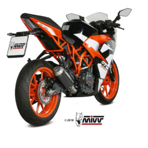 Mivv Slip-On Mk3 carbono KTM 125/390 Duke / RC 125/390 2017-20