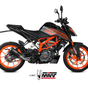 Mivv Slip-On Mk3 Black KTM 125 Duke/390 Duke 2021-25