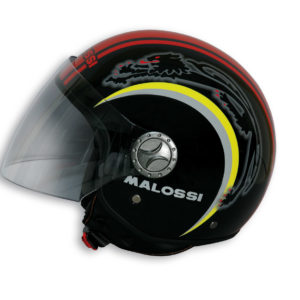 CASCO JET MALOSSI NEGRO VERSION LUCERA TALLA M