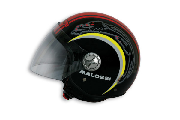 CASCO JET MALOSSI NEGRO VERSION LUCERA TALLA M