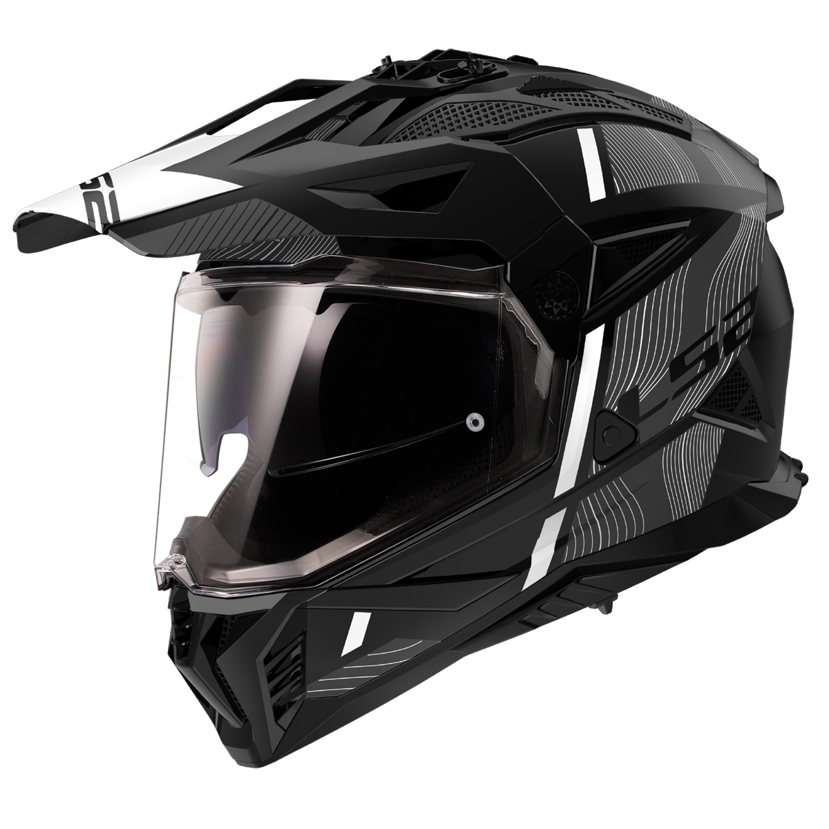 CASCO LS2 MX702 PIONEER II HILL MATT BLACK WHITE-06
