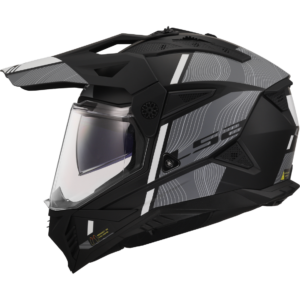 CASCO LS2 MX702 PIONEER II HILL MATT BLACK WHITE-06