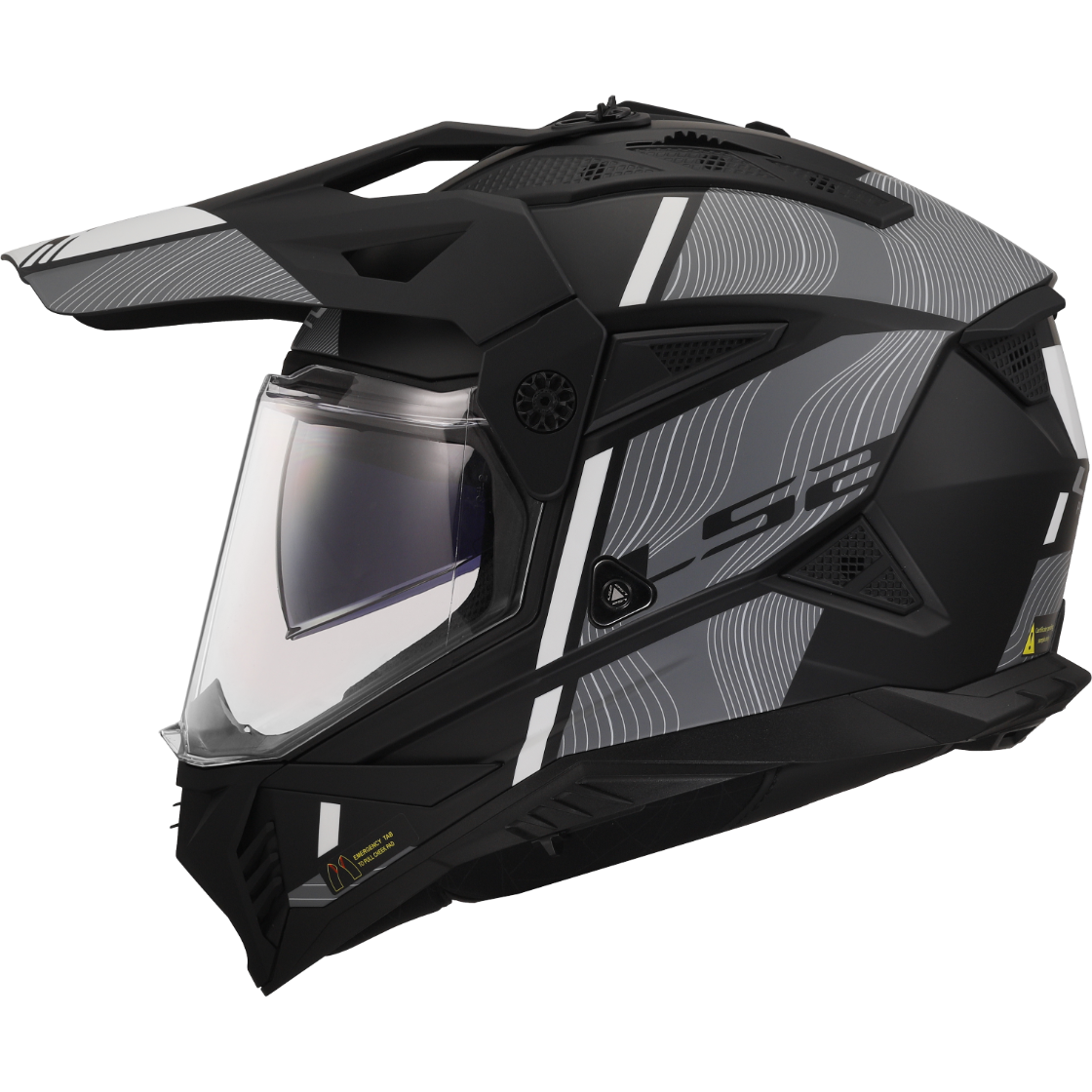 CASCO LS2 MX702 PIONEER II HILL MATT BLACK WHITE-06