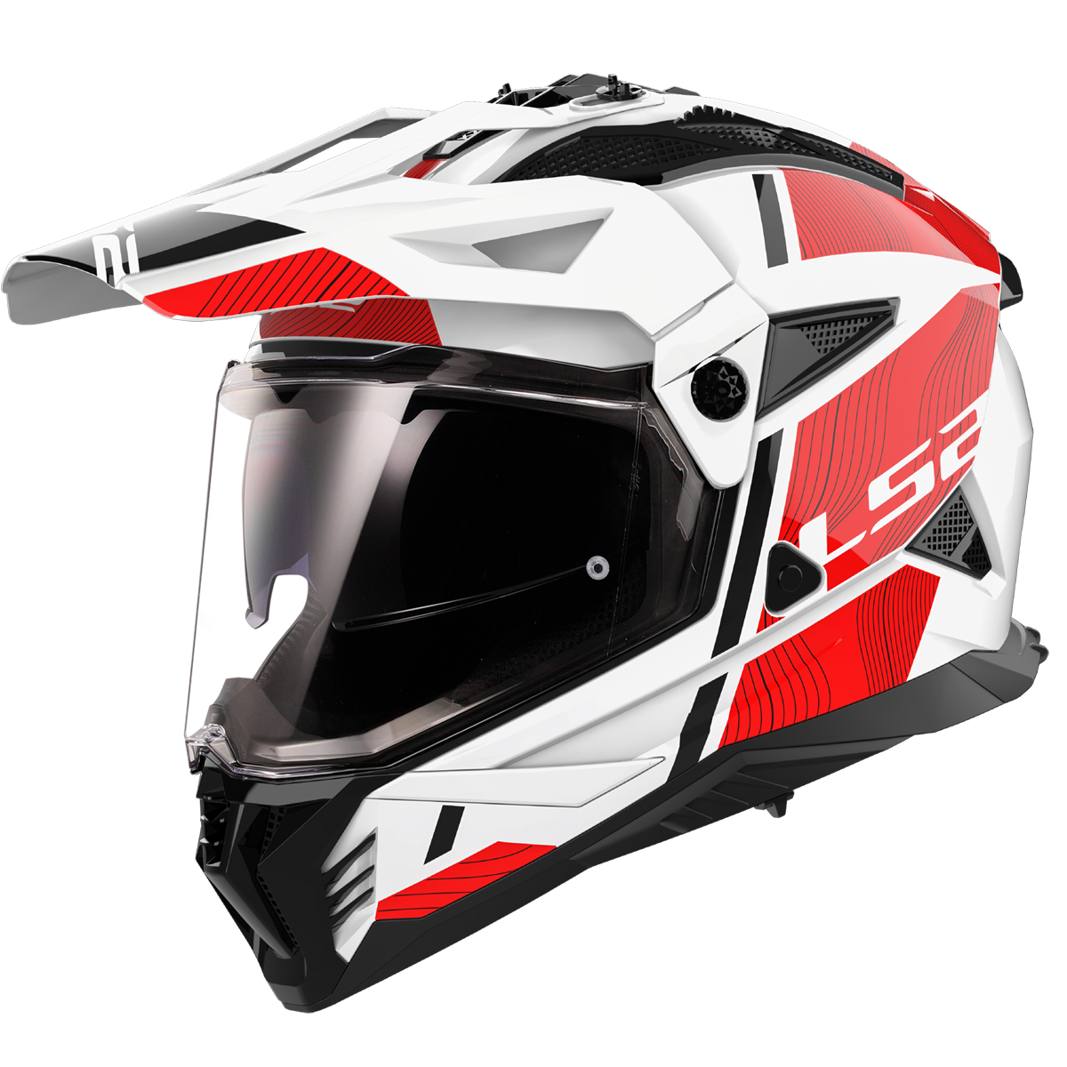 CASCO LS2 MX702 PIONEER II HILL WHITE RED-06