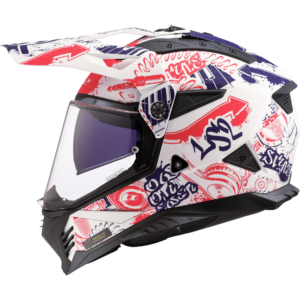 CASCO LS2 MX702 PIONEER II FANTASY WHITE BLUE RED-06