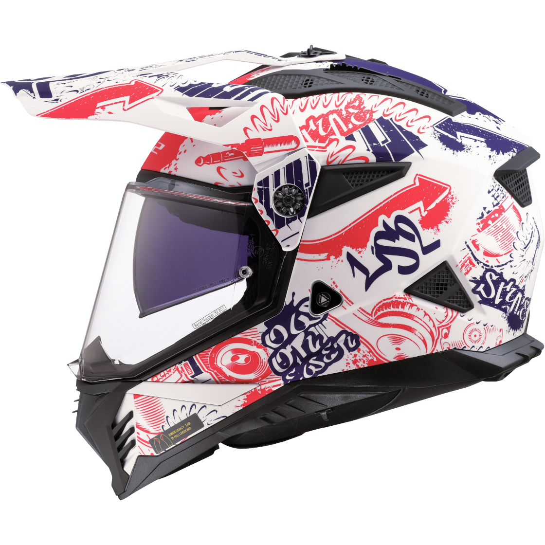 CASCO LS2 MX702 PIONEER II FANTASY WHITE BLUE RED-06