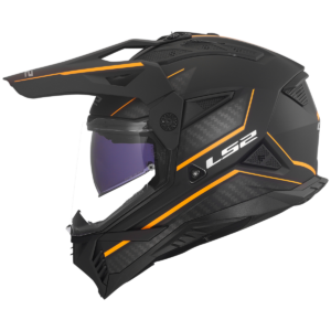 CASCO LS2 MX702 PIONEER II ATRON BLACK ORANGE