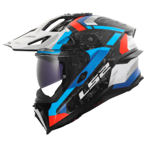 CASCO LS2 MX707 EXPLORER EVO FC FALKUR WHITE BLUE RED