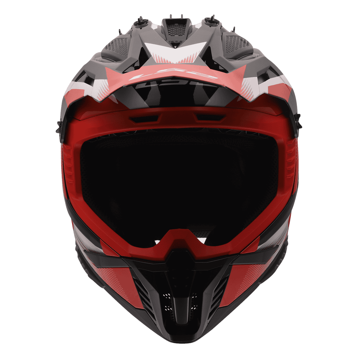 CASCO LS2 MX708 FAST II FORT BLACK RED