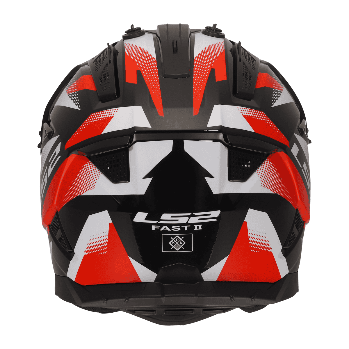CASCO LS2 MX708 FAST II FORT BLACK RED