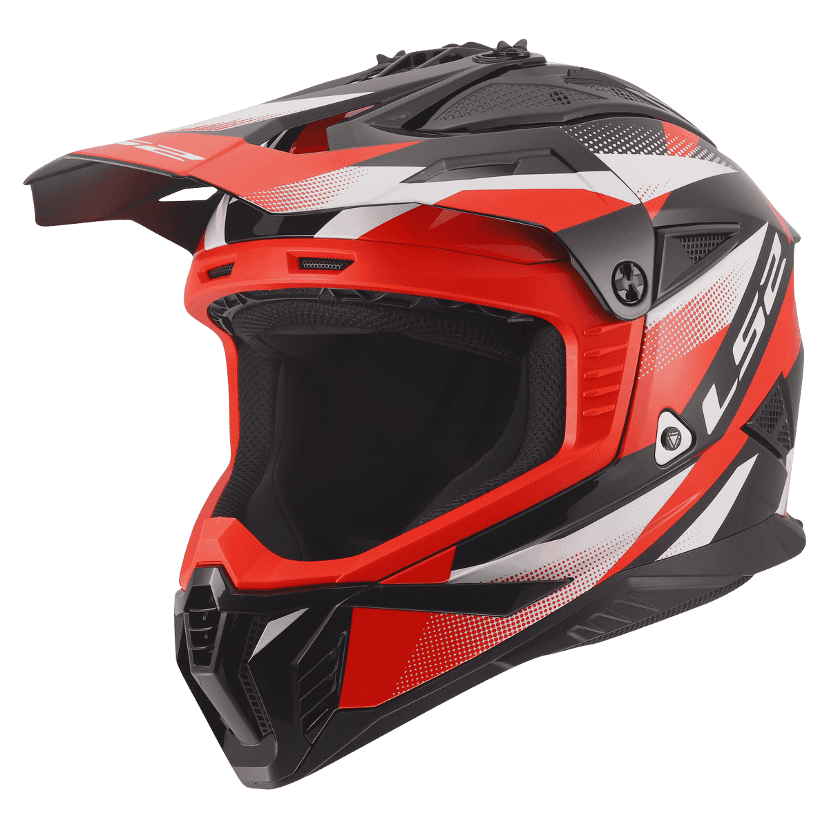 CASCO LS2 MX708 FAST II FORT BLACK RED