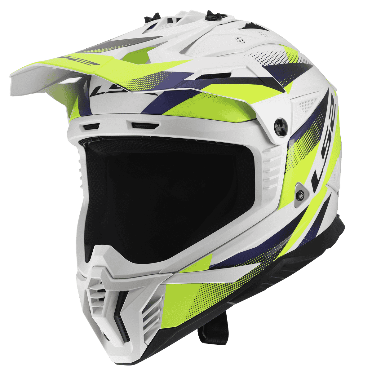 CASCO LS2 MX708 FAST II FORT WHITE H-V YELLOW