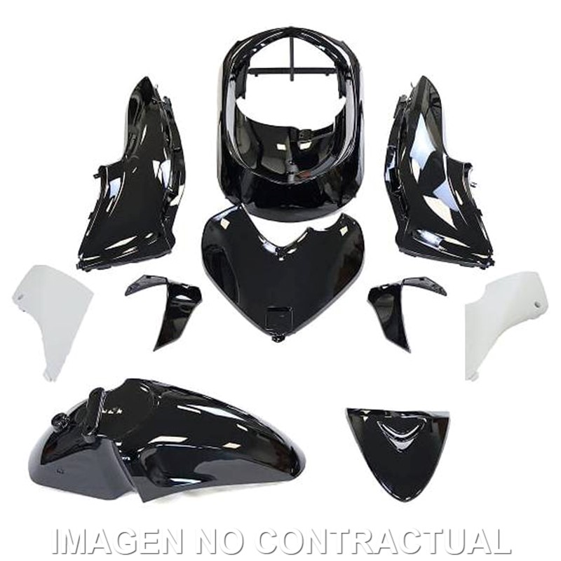 KIT PLASTICOS HERT HONDA SH 125-150 NEGRO