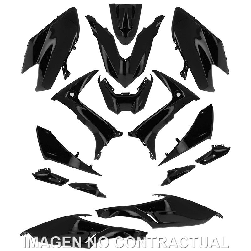 KIT PLASTICOS HERT YAMAHA T-MAX 560 NEGRO