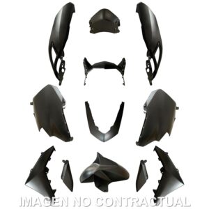 KIT PLASTICOS HERT YAMAHA N-MAX 125 11 PZAS GRIS MATE METALIZADO