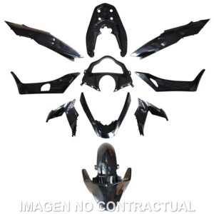 KIT PLASTICOS HERT HONDA PCX 125 NEGRO BRILLO