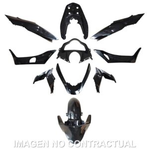 KIT PLASTICOS HERT HONDA PCX 125 NEGRO MATE