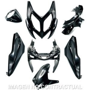 KIT PLASTICOS HERT YAMAHA AEROX NEGRO BRILLO