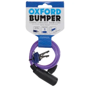 CANDADO CABLE OXFORD TOPE 600X6MM - PURPURA