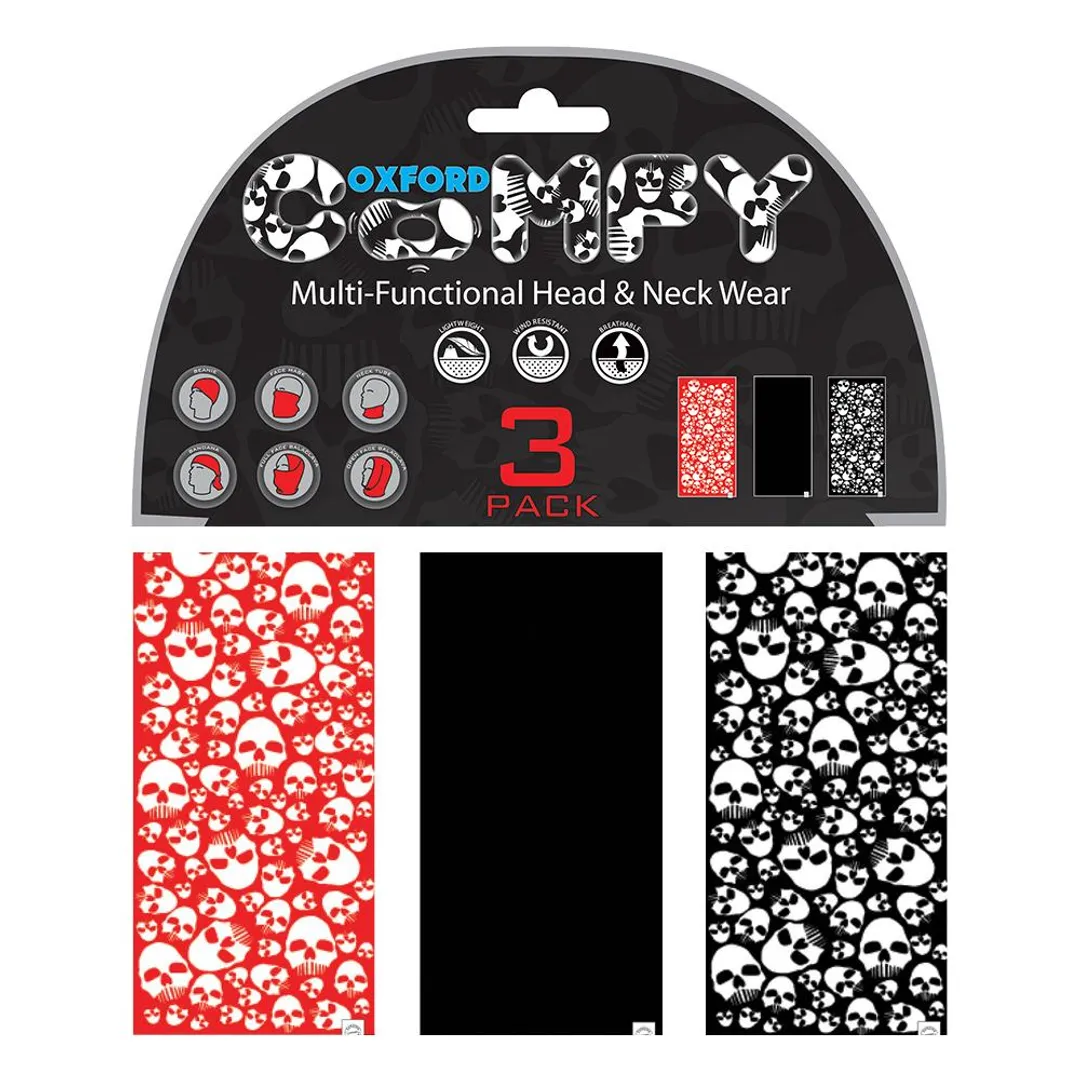 TUBULAR OXFORD CONFORTABLE SKULLS 3-PACK