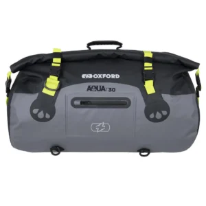BOLSA ROLLO OXFORD AQUA T-30 NEGRO/GRIS/FLUOR