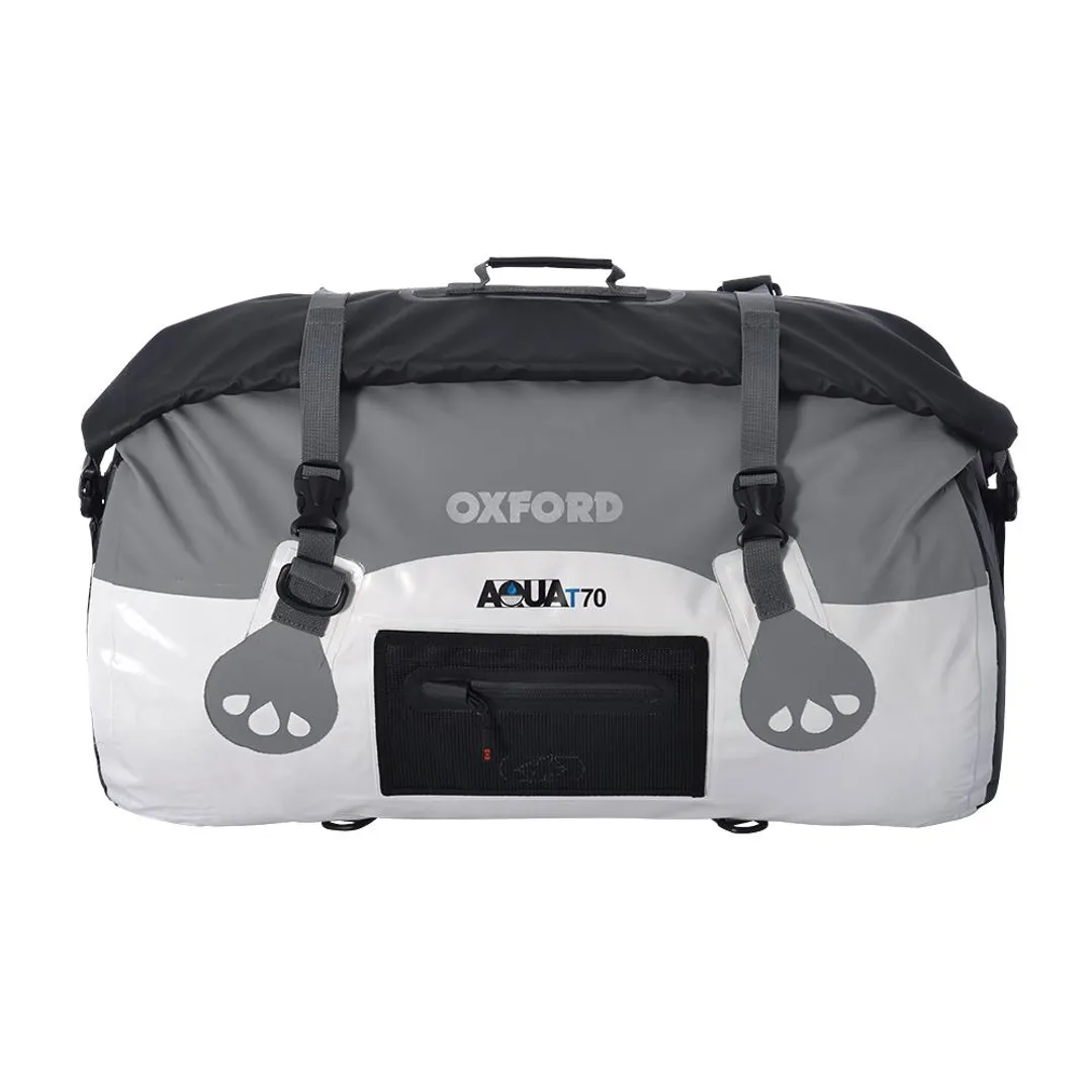 BOLSA ROLLO OXFORD AQUA T-70 BLANCO / GRIS