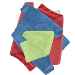 BOLSA TRAPOS MICROFIBRA OXFORD 6 UNID AZUL / AMARILLO / ROJO