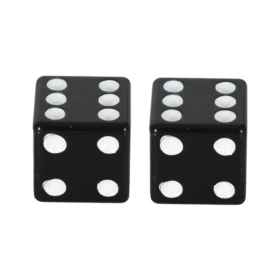OXFORD LUCKY DICE VALVE CAPS BLACK