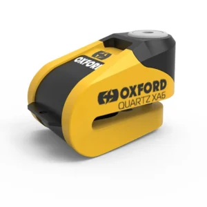 CANDADO DISCO OXFORD C/ALARMA QUARTZ XA6 6MM AMARILLO/NEGRO