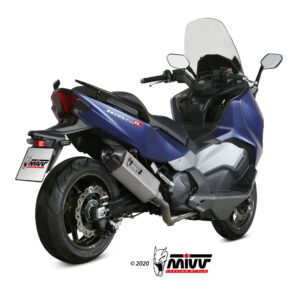 Mivv Full system 2x1 Speed edge St. Steel con tapa carbono SYM Maxsym TL 500 / 508 2020