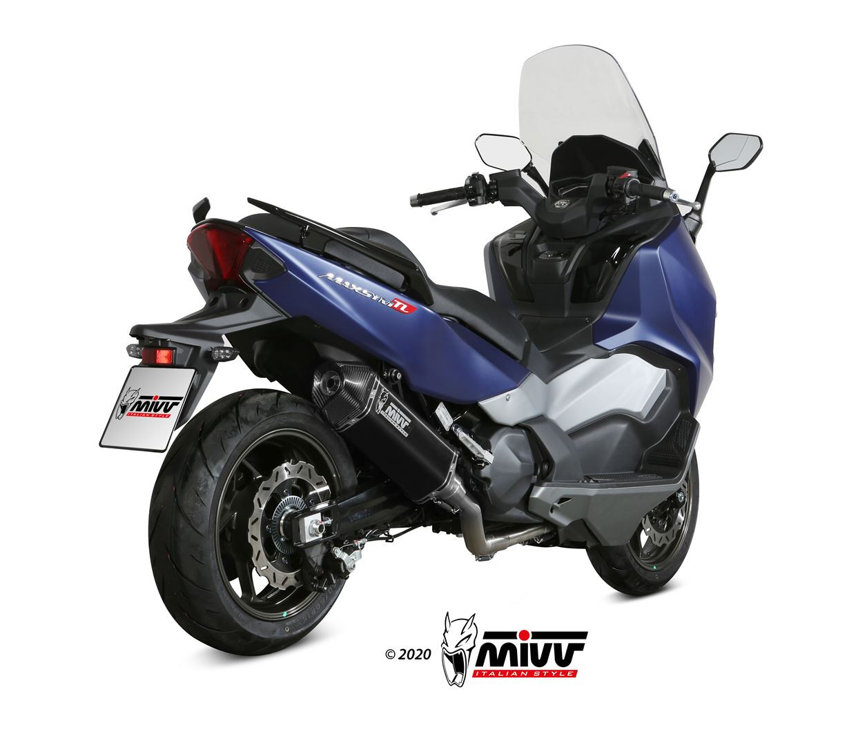 Mivv Full system 2x1 Speed edge black SYM Maxsym TL 500 / 508 2020